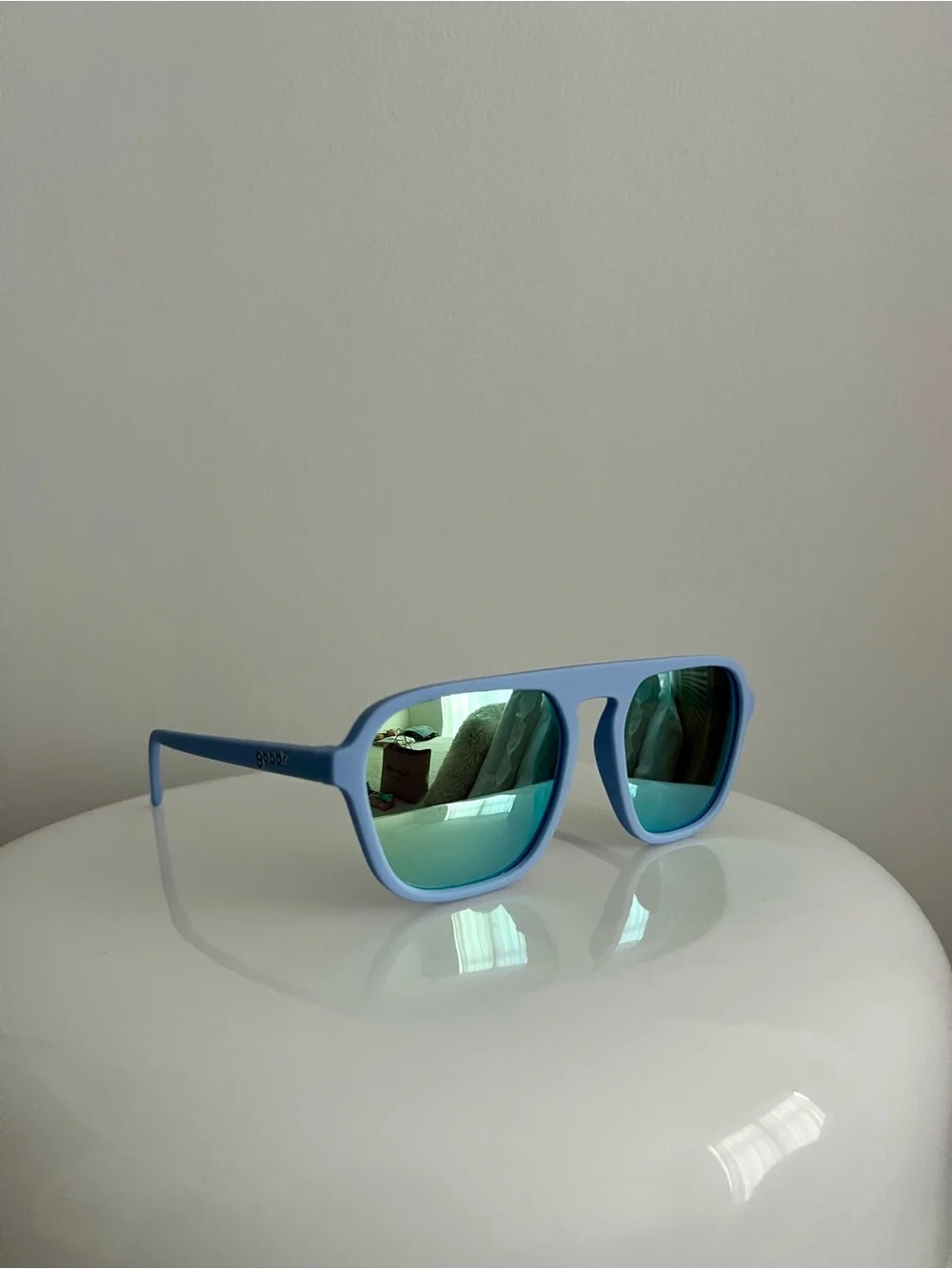NWT | Goodr Roller Rink Royalty Blue Mirrored Sunglasses